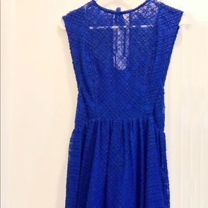 Sandro Mikka Lace Dress, blue, size 1